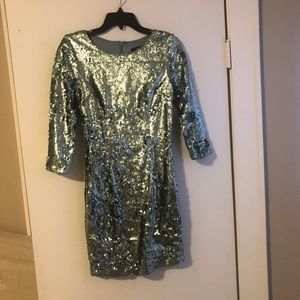 Lulu’s Sequin Green Mini Dress